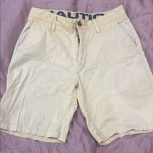 Nautica Men's Tan Flat Front Shorts